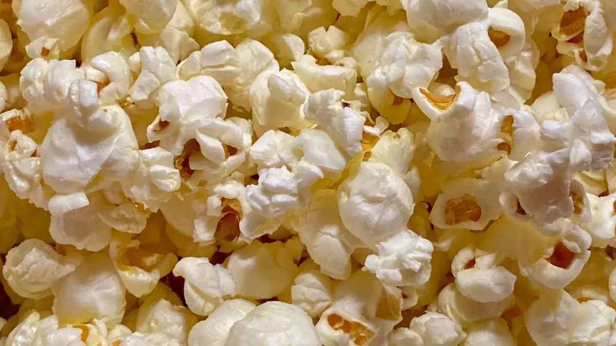 Lots of popcorn ready for the al fresco movies