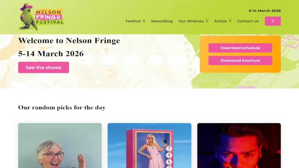 Nelson Fringe Festival 2026